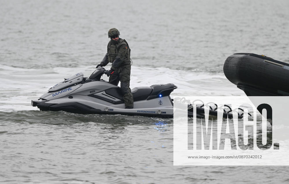 German Armed Forces Unveil New Biber Watercraft The German Navy presents its new Biber watercraft during a dynamic demonstration Soldiers demonstrate the fast and agile, militarily modified jet skis of the Maritime Interdiction Secur