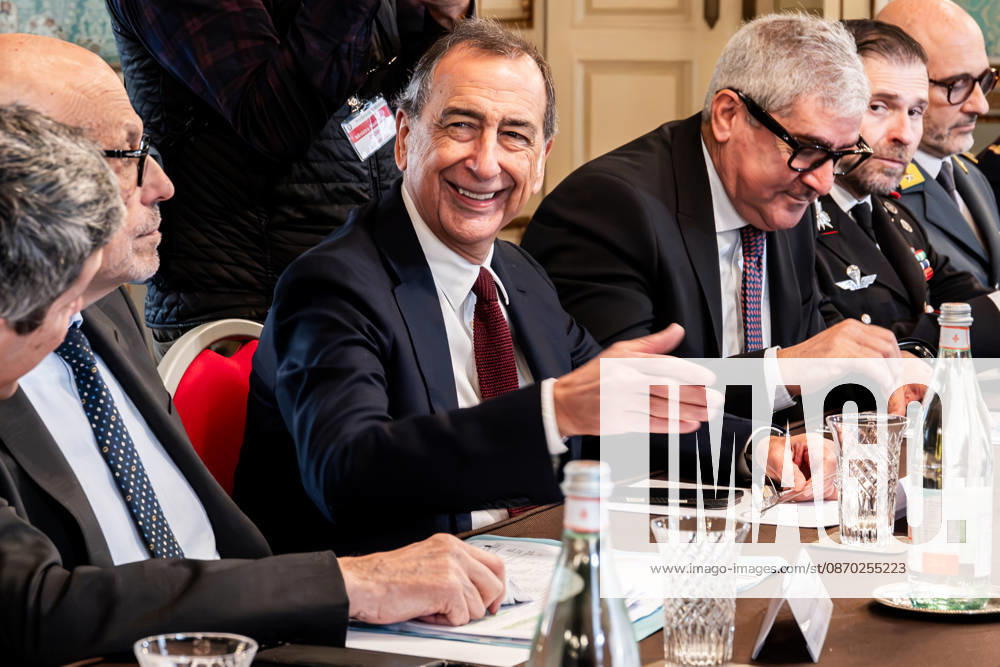 Giuseppe Sala at the meeting of the Provincial Committee for Public Order and Safety, Prefecture, Milan, October 20, 2026 Milan Italy - ZUMAa289 20261021_zia_a289_199