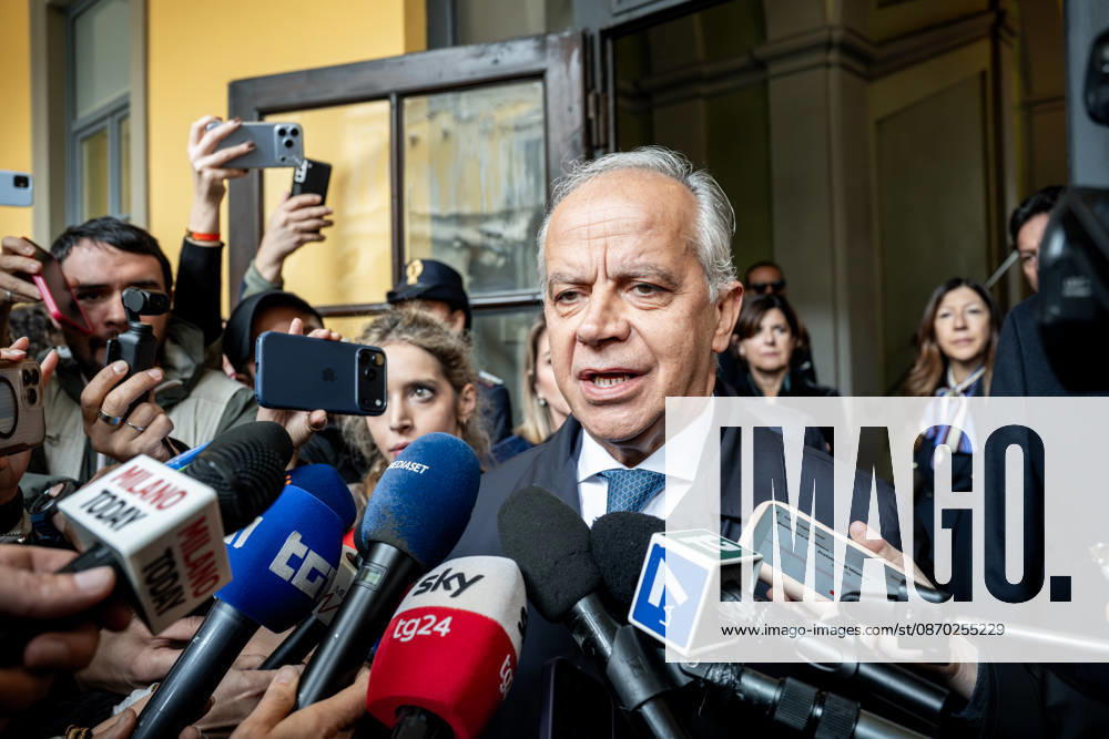 Matteo Piantedosi, Minister of the Interior, at the meeting of the Provincial Committee for Public Order and Safety, Prefecture, Milan, 20 10 2026 Milan Italy - ZUMAa289 20261021_zia_a289_202
