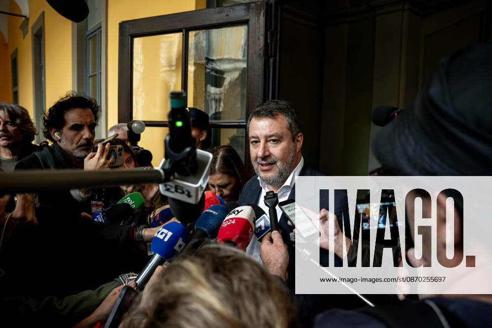 Matteo Salvini, Minister of Transport and Infrastructure, at the meeting of the Provincial Committee for Public Order and Safety. Prefecture, Milan, October 20, 2026 Milan Italy - ZUMAa289 20261021_zia_a289_218