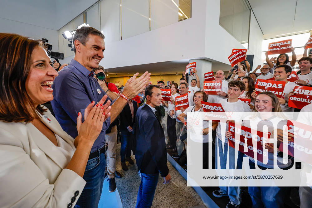 Sánchez Takes Part in a Pre-Campaign Event in Burgos PSOE Representative Esther Pena and Prime Minister Pedro Sánchez during a pre-campaign event at Fórum Evolución on October 21, 2026, in Burgos, Castile and León, Spain. This is Sánchez’s third visit to Castile and León since the election was called; the Socialist leader visited Ponferrada, León, last Sunday, October 11, for an event at La Térmica Cultural, and this Monday, the 19th, in Valladolid, he led an event at the Cúpula del Milenio on October 21, 2026, in Tomá, Burgos, Castile and León, Burgos, Castile and León, Spain