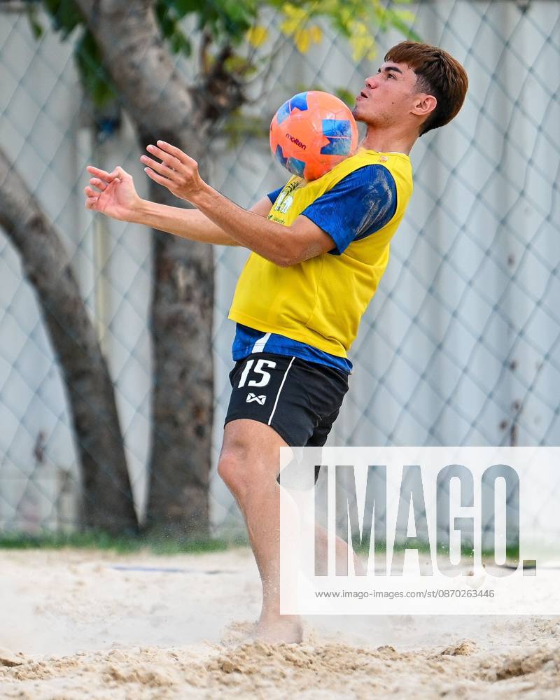 BANGKOK, THAILAND - OCTOBER 21, 2026: Thailand s men s beach soccer team held its final training session before departing for the 2026 AFC Beach Soccer Asian Cup, which will be held in Phang Nga. Bangkok Thailand - ZUMAq101 20261021_zna_q101_134