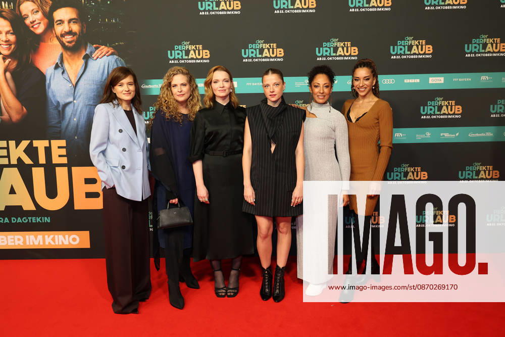 Lena Schoemann, Diana Amft, Karoline Herfurth, Jella Haase, Jessica Wahls, and Nadja Benaissa at the premiere of *Der perfekte Urlaub* on October 21, 2026, in Cologne Lena Schoemann, Diana Amft, Karoline Herfurth, Jella Haase, Jessica Wahls, and Nadja Benaissa during the premiere of *Der perfekte Urlaub* at Cinedom on October 21, 2026, in Colog