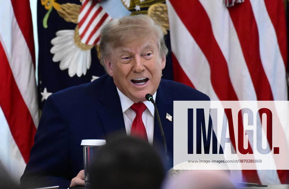United States President Donald J Trump makes remarks as he hosts a Roundtable on Protecting American Families and Seniors from Cybercrime, in the East Room of the White House in Washington, DC, USA, on Wednesday, October 21, 2026 Washington USA - ZUMAs152 20261021_faa_s152_012