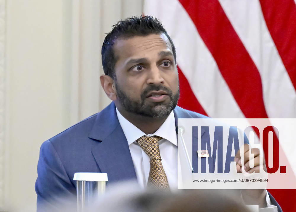 DC: Trump departs for North Carolina Kash Patel, Director, Federal Bureau of Investigation (FBI) makes remarks as US President Donald J Trump hosts a Roundtable on Protecting American Families and Seniors from Cybercrime, in the East Room of the White House in Washington, DC, USA, on Wednesday, October 21, 2026. Credit: CNP AdMedia
