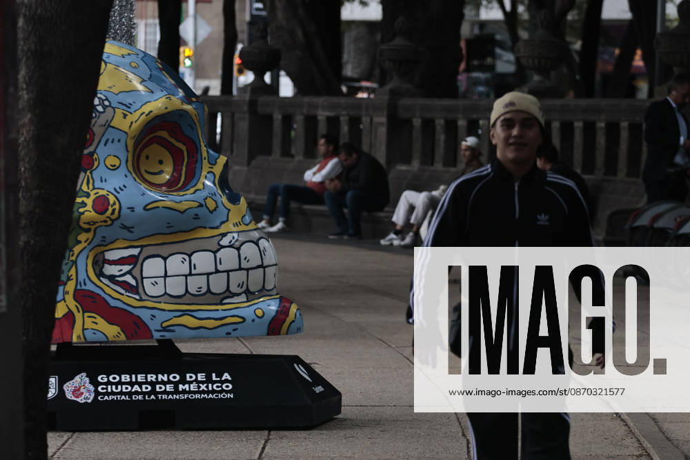 The Mexicraneos exhibition has been installed along the Paseo de la Reforma avenue in Mexico City, marking the start of the Day of the Dead celebrations in the country. This edition of the exhibition, titled Collection: Living Nature Mystical Tales. features 35 giant skulls, each artistically transformed by various creators. Mexico City Mexico - ZUMAp204 20261021_zip_p204_079