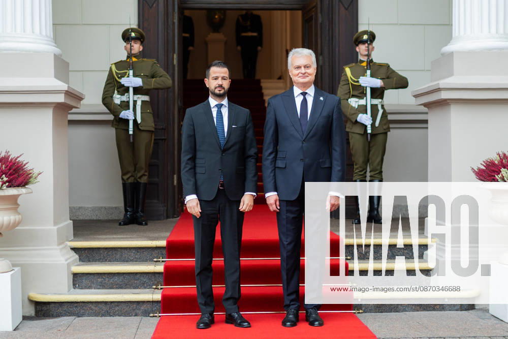 Gitanas Nauseda, President of the Republic of Lithuania, received Jakov Milatovic, President of Montenegro, who was visiting Lithuania. Vilnius