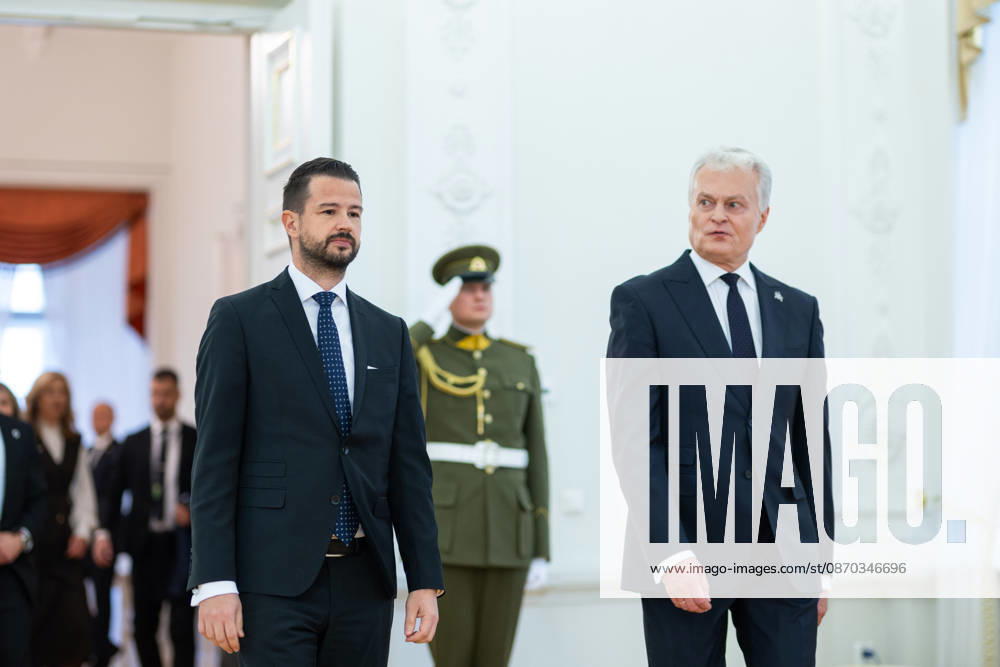Gitanas Nauseda, President of the Republic of Lithuania, received Jakov Milatovic, President of Montenegro, who was visiting Lithuania. Vilnius