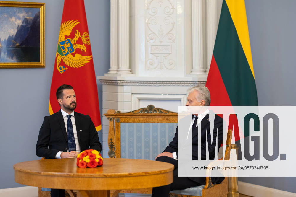 Gitanas Nauseda, President of the Republic of Lithuania, received Jakov Milatovic, President of Montenegro, who was visiting Lithuania. Vilnius