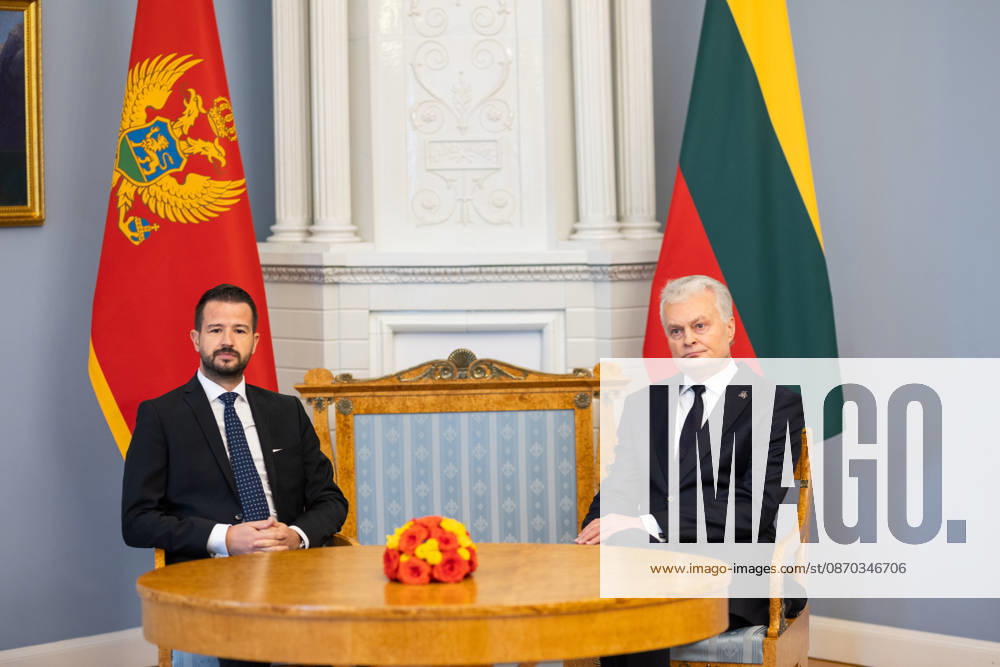 Gitanas Nauseda, President of the Republic of Lithuania, received Jakov Milatovic, President of Montenegro, who was visiting Lithuania. Vilnius