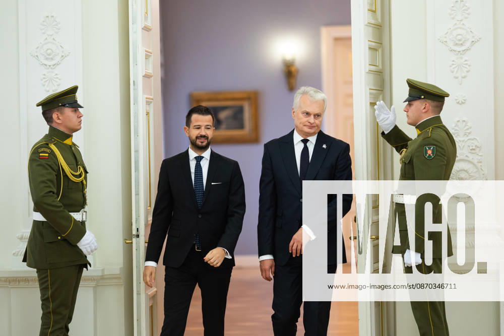 Gitanas Nauseda, President of the Republic of Lithuania, received Jakov Milatovic, President of Montenegro, who was visiting Lithuania. Vilnius