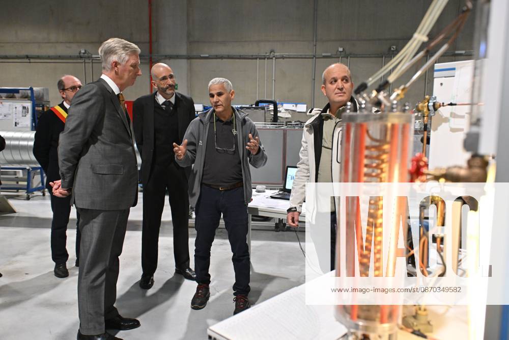 The King Visits Technicity Brussels ANDERLECHT, BELGIUM - OCTOBER 22 : King Philippe visits Technicity.brussels, the training and employment hub for the technology industry, in Anderlecht. Technicity.brussels was established through a public-private partnership and is aimed at job seekers, employees seeking retraining or further education, and students and teachers from secondary schools and colleges. The organization offers hands-on technical training and actively assists participants in finding a job. Companies can turn to it for continuing education for their staff or to rent modern technical infrastructure. During his visit, the King toured four training workshopselevator technology; HVAC and refrigeration technology; welding; and ele