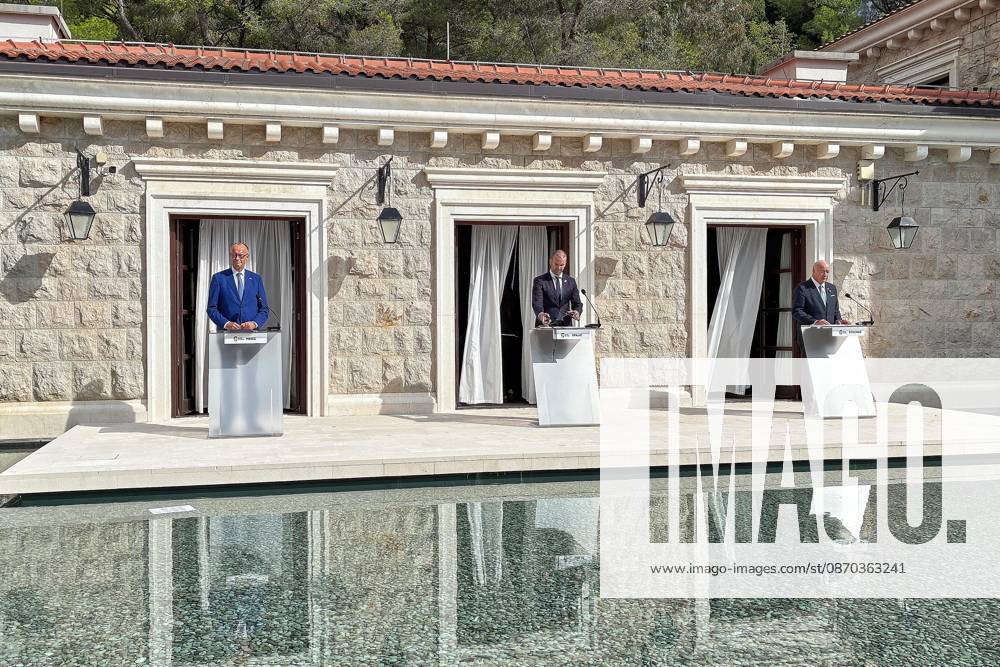 Sveti Stefan, Montenegro, October 22, 2026—The Chancellor’s trip abroad for the Berlin Process Summit; press conference with German Chancellor Friedrich Merz (CDU), Montenegrin Prime Minister Milojko Spajic, and Austrian Chancellor Christian Stocker