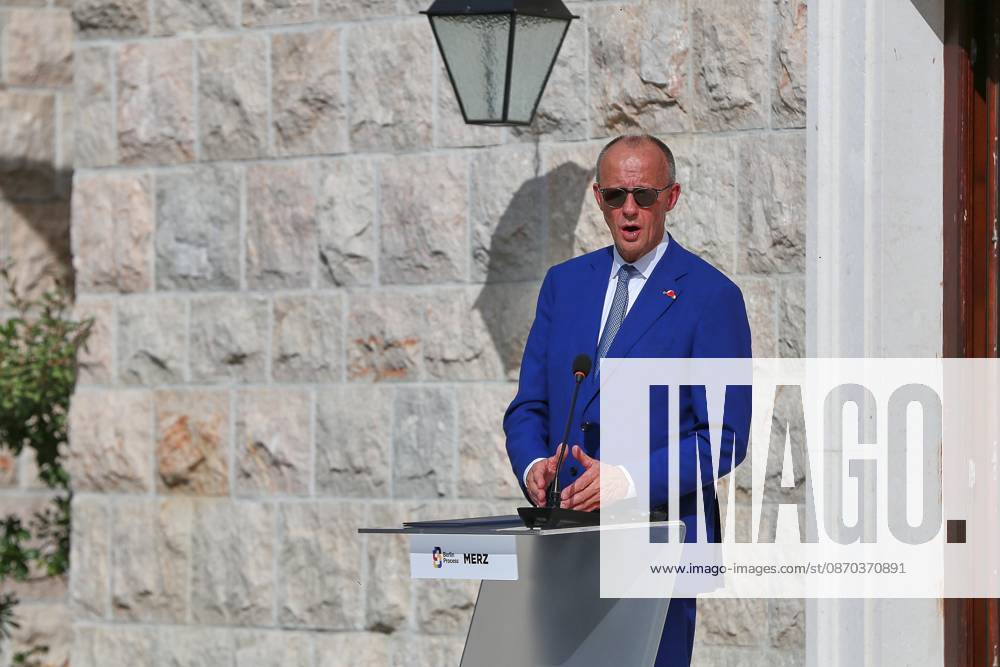 Sveti Stefan, Montenegro, October 22, 2026: The Chancellor s Trip Abroad for the Berlin Process Summit; Press Conference with Federal Chancellor Friedrich Merz (CDU)