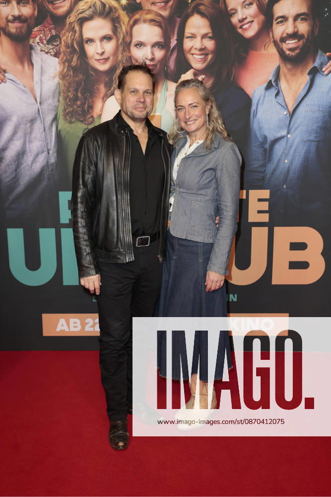 Bjoern Geske and Eva Mona Rodekirchen at the premiere of *Der perfekte Urlaub* at Zoo Palast on October 22, 2026, in Berlin, Germany; *Der perfekte Urlaub* Premiere in Berlin, Germany