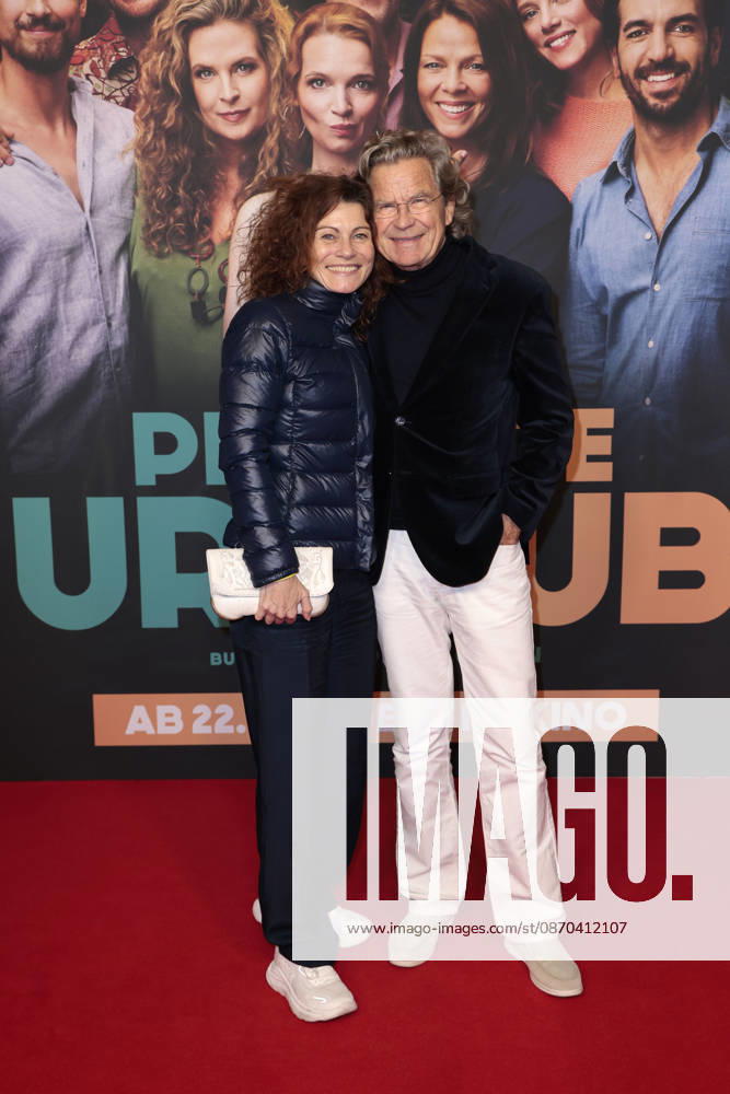 Andrea Bury and Florian Langenscheidt at the premiere of *Der perfekte Urlaub* at Zoo Palast on October 22, 2026, in Berlin, Germany; *Der perfekte Urlaub* Premiere in Berlin, Germany