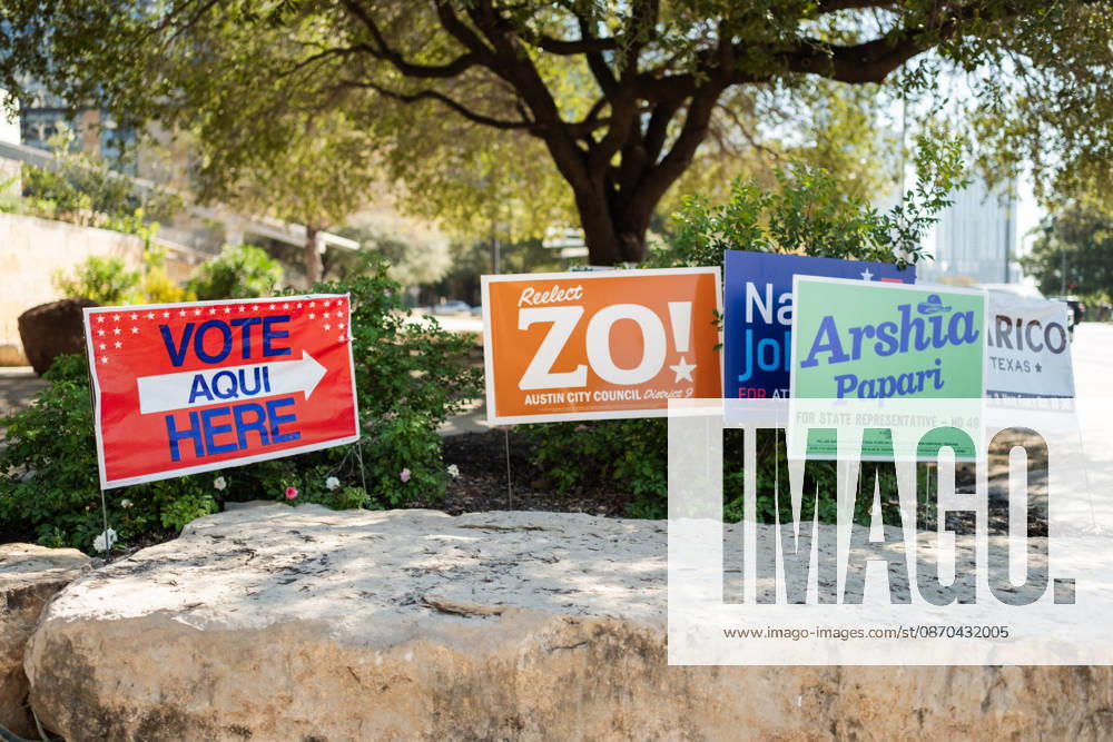 Midterm polling location Illustration - Austin AJ This photo is an illustration of polling location with posters of the differents candidates during the early voting in Texas for the midterm elections in Austin, Texas, United States (USA) on October 22, 2026. Democrat James Talarico is facing Republican and Texas Attorney General Ken Paxton in a race for one of Texas s US Senate seats. No Democrat has won statewide office in the conservative southern state since 1994, and Donald Trump carried Texas by nearly 14 percentage points in the 2024 presidential election. Photo by Alexis Jumeau ABACAPRESS.COM Austin Texas