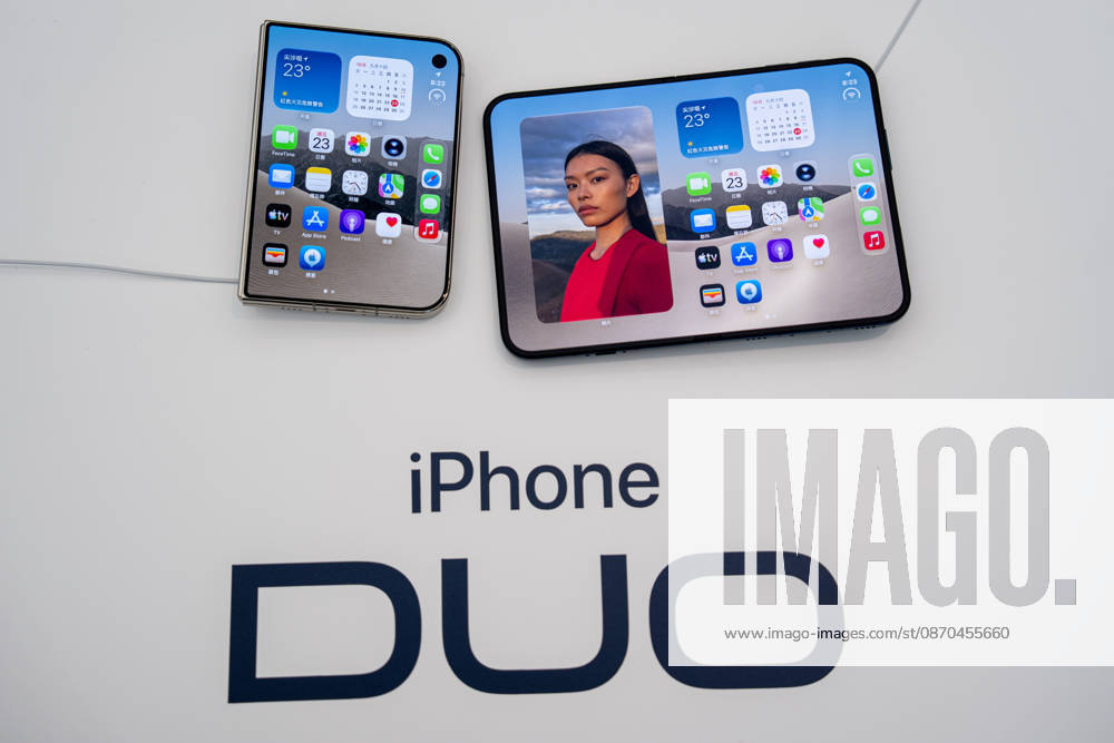 First Day on sale of IPhone Duo in Hong Kong iPhone DUO on display at an Apple Store on October 22, 2026 in Hong Kong. The iPhone DUO is Apple INC.s first foldable phone, today is the first day the new iPhone DUO is available to the public. (Photo by Vernon Yuen Nexpher Images) HONG KONG HONG KONG