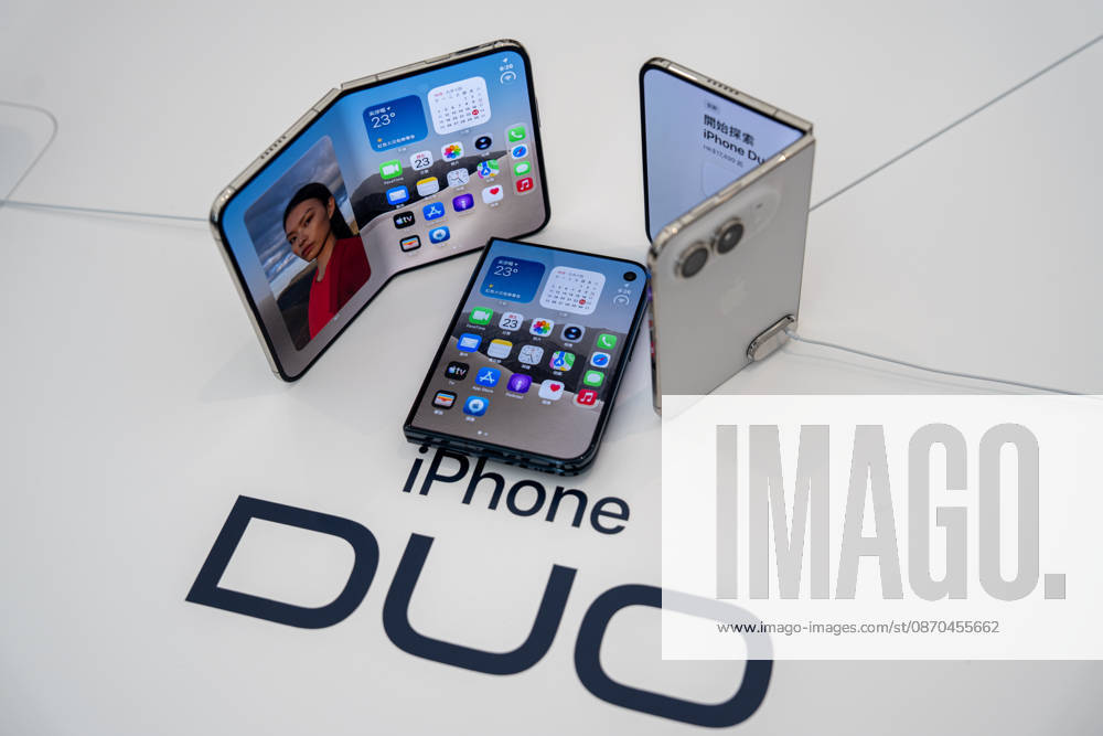 First Day on sale of IPhone Duo in Hong Kong iPhone DUO on display at an Apple Store on October 22, 2026 in Hong Kong. The iPhone DUO is Apple INC.s first foldable phone, today is the first day the new iPhone DUO is available to the public. (Photo by Vernon Yuen Nexpher Images) HONG KONG HONG KONG