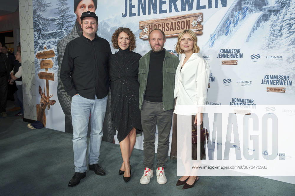 Frederic Linkemann, Eva Maria Reichert, Florian Brückner, and Sarah Thonig at the premiere of the movie *Kommissar Jennerwein: Hochsaison* at the Astor Film Lounge in Arri Munich, October 22, 2026 Foto:xN.xKolinzx xFuturexImagex jennerwein_6072