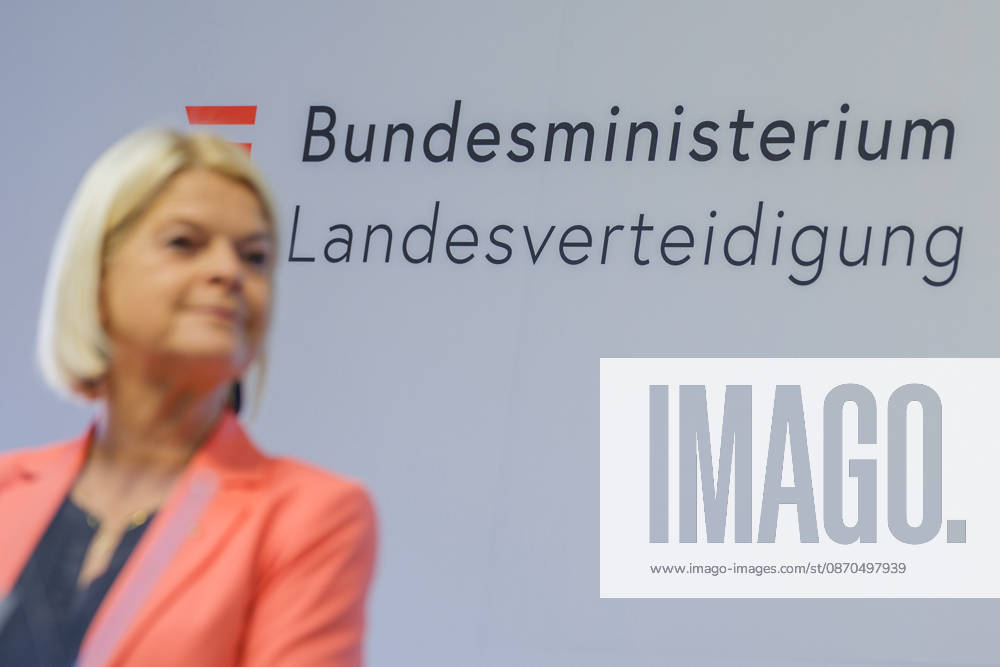 Press Conference on the BMLV Youth Monitor 2026—Federal Minister of Defense Klaudia Tanner (ÖVP) on October 23, 2026, at the press conference titled What Do Young People Think About the Austrian Armed Forces? held at the Rossauer Barracks in Vienna, Vienna, Austria