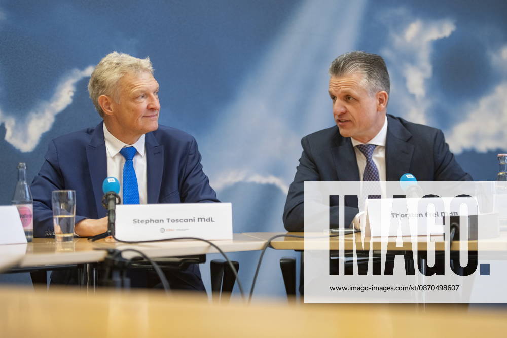 On Friday, October 23, 2026, Stephan Toscani, the CDU’s state chairman in Saarland, will welcome Thorsten Frei, the CDU’s parliamentary group leader in the German Bundestag, Thorsten Frei, at the Saarland State Parliament. Together, they will hold a press conference. Pictured, from left: Stephan Toscani, Member of the State Parliament (CDU), and Thorsten Frei, Member of the Bundestag (CDU). bub