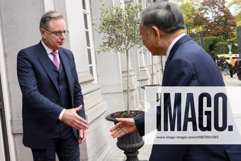 Belgian PM Receives To Lam President Of Vietnam BRUSSELS, BELGIUM - 23 10 2026 His Excellency To Lam President Of Vietnam pictured with Bart De Wever, (N-VA) Prime Minister of Federal Government of Belgium during their meeting in the Egmont Palace on October 23, 2026 in BRUSSELS, Belgium, 23 10 2026 BRUSSELS Belgium