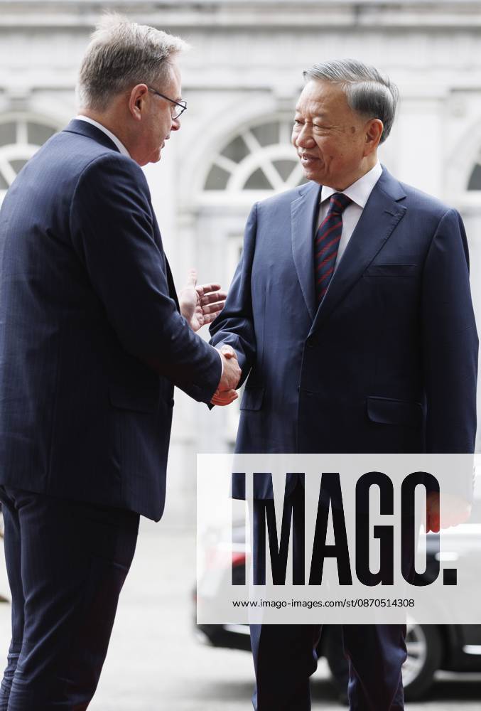 Belgian PM Receives To Lam President Of Vietnam BRUSSELS, BELGIUM - OCTOBER 23 : His Excellency To Lam President Of Vietnam pictured with Bart De Wever, (N-VA) Prime Minister of Federal Government of Belgium during their meeting in the Egmont Palace on October 23, 2026 in BRUSSELS, Belgium, 23 10 2026 BRUSSELS Belgium