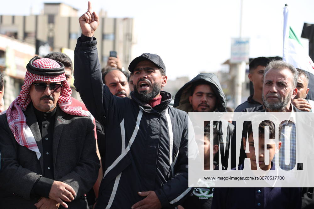 Protest against Israel’s ongoing attacks and violations in Syria QUNEITRA, SYRIA - OCTOBER 23: Syrians gather to protest the Israeli army’s attacks, raids and violations on border areas in Quneitra, Syria on October 23, 2026. Izz Aldien Alqasem Anadolu Quneitra Syria. Editorial use only. Please get in touch for any other usage.