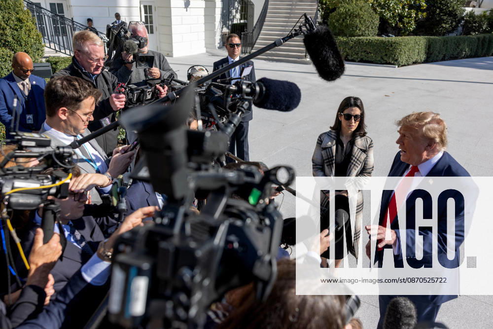 Trump Departs White House WASHINGTON, DC - OCT. 23: US President Donald Trump speaks to reporters outside the White House as he departs for a campaign stop in Ft. Myers, Fla. via Marine One on Friday, Oct. 23, 2026 in Washington, D.C. (Photo by Tierney Cross Pool For The Washington Post) Washington DC United States