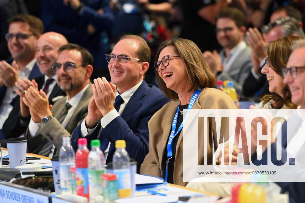 Ilse AIGNER, President of the Bavarian State Parliament; left: Alexander DOBRINDT; Klaus HOLETSCHEK, CSU, parliamentary group leader; 2026 CSU Party Convention on October 23 and 24, 2026, at the Munich Trade Fair Grounds