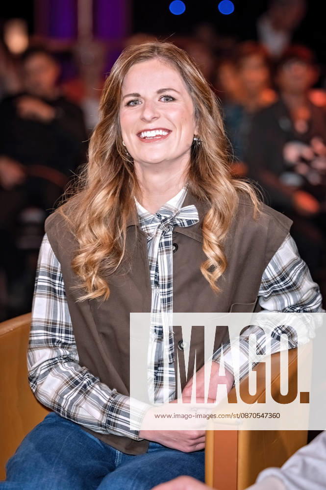 MDR Riverboat: Paula Löber, the 78th German Wine Queen, during the taping of the MDR talk show Riverboat on October 23, 2026, at Mediacity Leipzig 20261023SFL0038