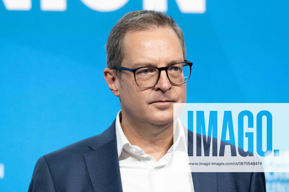 Munich, Bavaria, Germany October 23, 2026: The 2026 Party Convention of the CSU (Christian Social Union) at Messe München. Forum: LOCAL POLITICS, STRONG COMMUNITIES. A BRIGHT FUTURE. CSU Secretary-General Martin Huber (MDL)