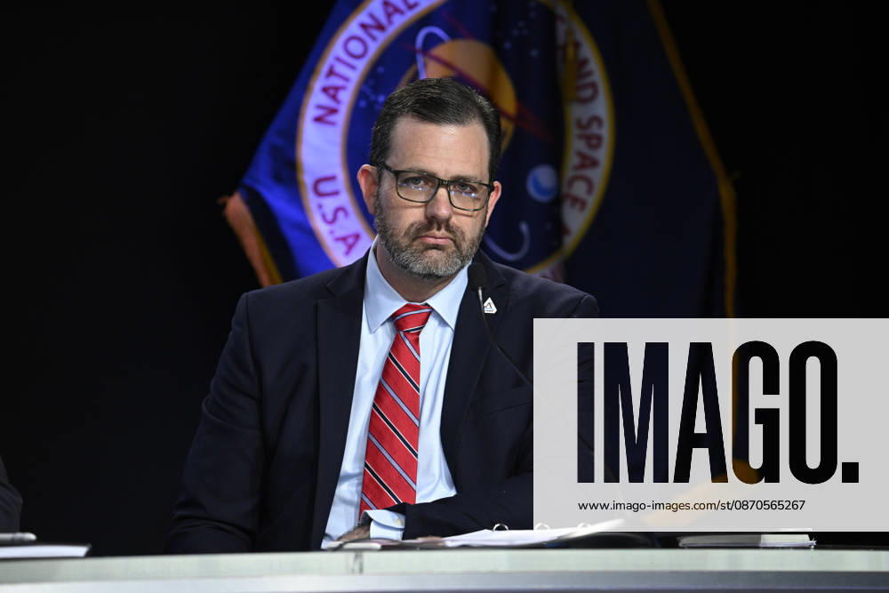 NASA Artemis Program Manager Jeremy Parsons speaks during a press conference at the Kennedy Space Center on Friday October 23, 2026. NASA is providing an update on the acceleration of the Artemis Program as they continue to prepare for returning crewed missions to the moon. KSP202610230008 JOExMARINO