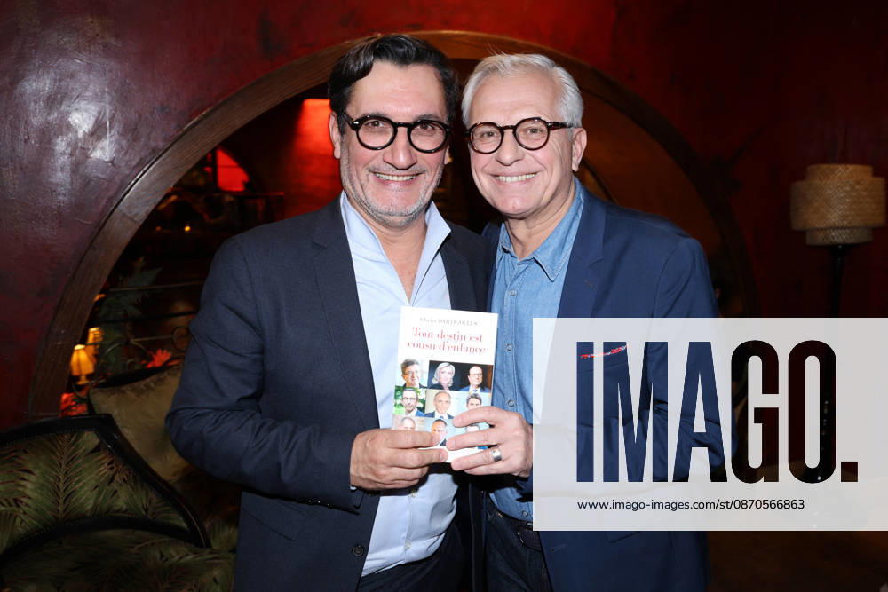 Exclusive - Olivier Dartigolles book launch - Paris Exclusive - Olivier Dartigolles and Thierry Cabannes attend Olivier Dartigolles « Tout destin est cousu d’enfance » book launch organized by Five Eyes Production at Buddha Bar, in Paris, France, October 23, 2026. Photo by Jerome Domine ABACAPRESS.COM Paris France