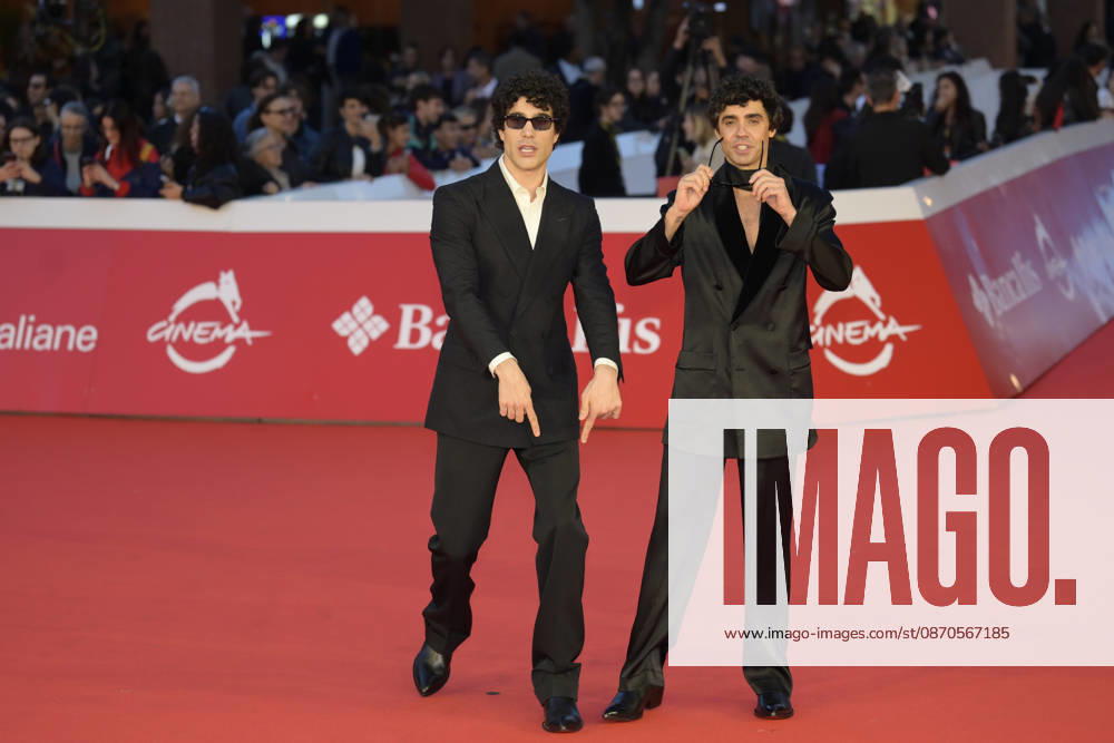 La bola negra red carpet in Rome, Italy - 23 Oct 2026 Javier Calvo (l) and Javier Ambrossi (r) attend the red carpet of movie La Bola negra at Rome Film fest 2026 at Auditorium Parco della Musica. Rome Italy