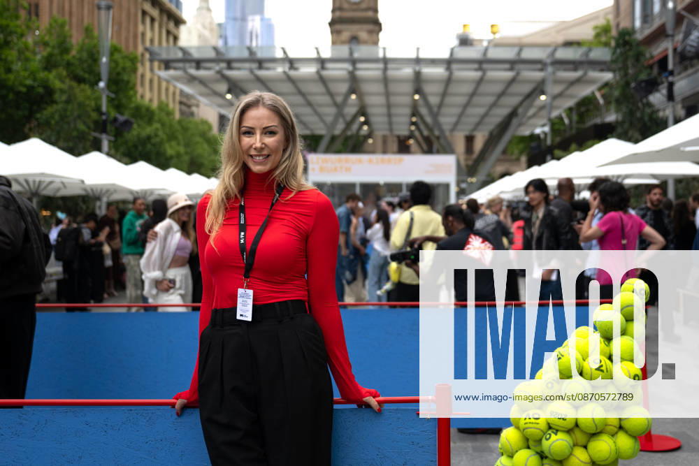 MELBOURNE FASHION WEEK 2026, Merchandise and Licensing Manager at Tennis Australia Billie Spence poses for a photo after the AO Edit show as part of 2026 Melbourne Fashion Week at City Square in Melbourne, Saturday, October 24, 2026. ( NO ARCHIVING MELBOURNE VICTORIA Australia