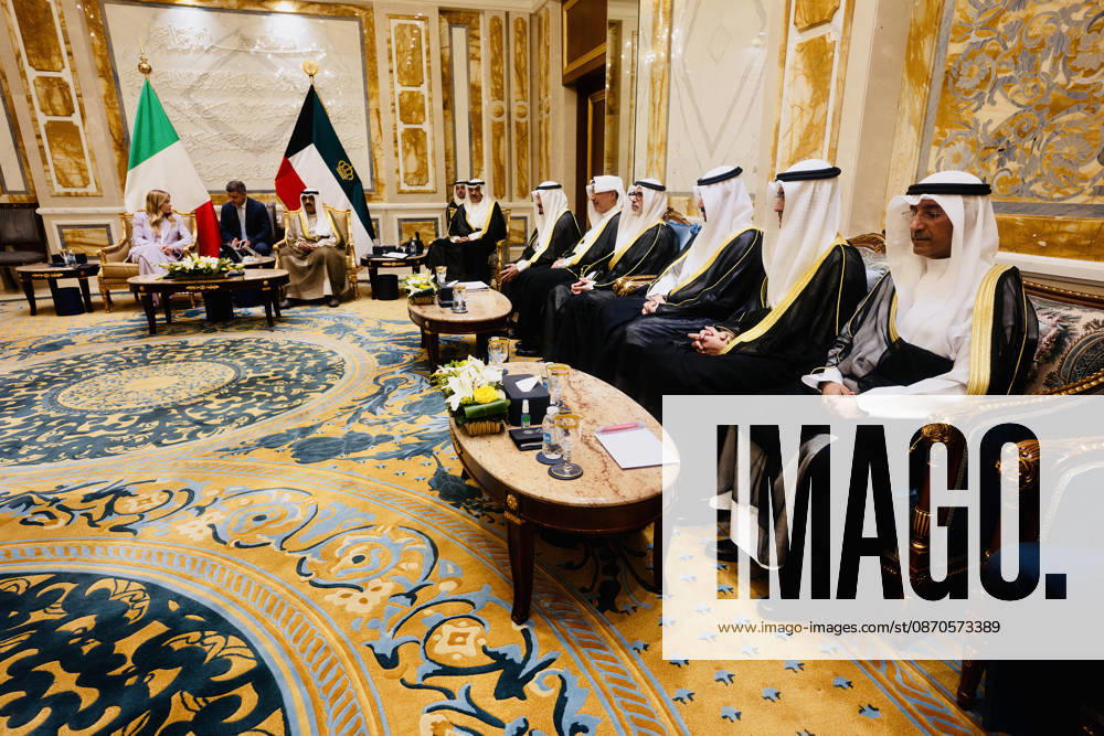 Prime Minister Giorgia Meloni meets with the Emir of Kuwait, Sheikh Misha al Al-Ahmad Al-Jaber Al-Sabah, in Kuwait City. October 23, 2026 Kuwait City Kuwait - ZUMAa289 20261023_zia_a289_521