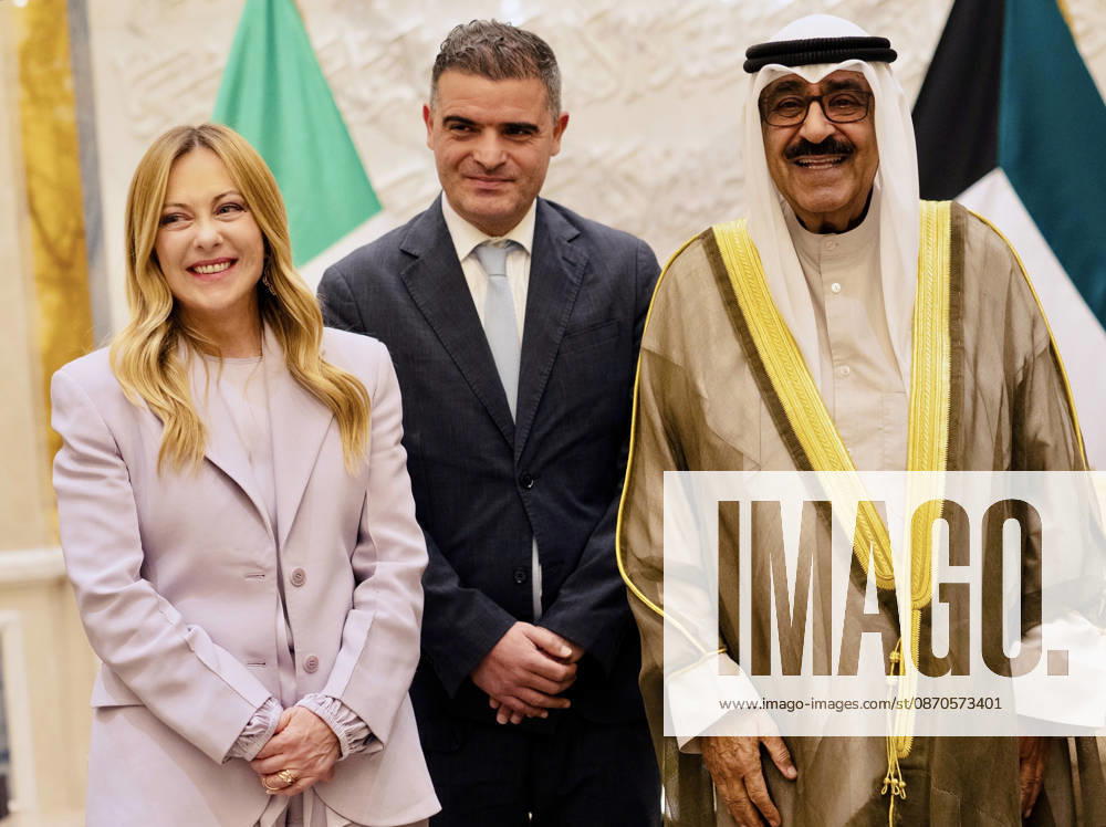 Prime Minister Giorgia Meloni meets with the Emir of Kuwait, Sheikh Misha al Al-Ahmad Al-Jaber Al-Sabah, in Kuwait City. October 23, 2026 Kuwait City Kuwait - ZUMAa289 20261023_zia_a289_536