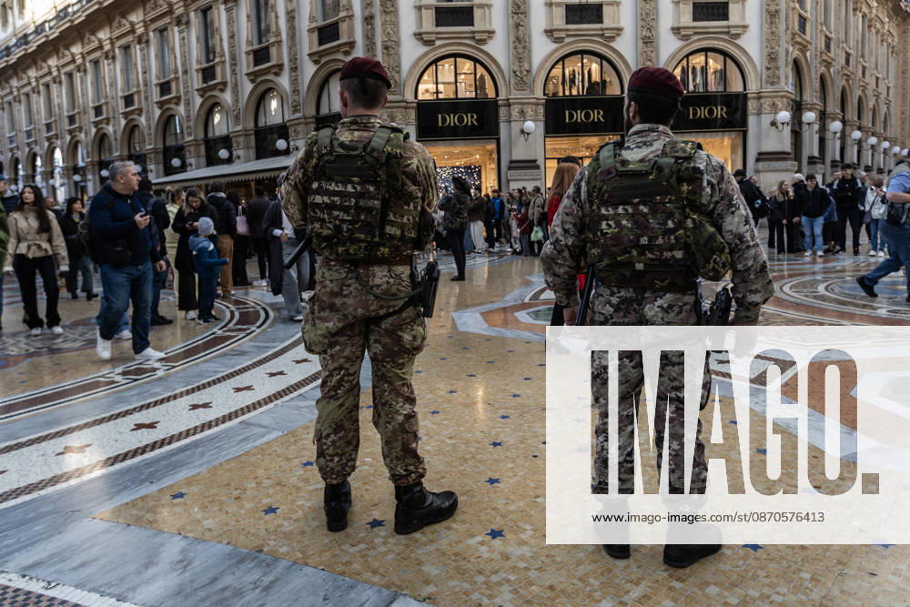 500 Italian soldiers deployed in Milan ahead of protest MILAN, ITALY – OCTOBER 24: 500 soldiers from the Folgore Parachute Brigade, one of the Italian Army’s elite units, have been deployed to patrol the city on the day an unauthorized demonstration against the high cost of living is set to take place in Milan, Italy, on October 23, 2026. This measure follows the destruction and looting that occurred in Milan the previous weekend during similar protests against the rising cost of living. Andrea Carrubba Anadolu Milan Italy. Editorial use only. Please get in touch for any other usage.