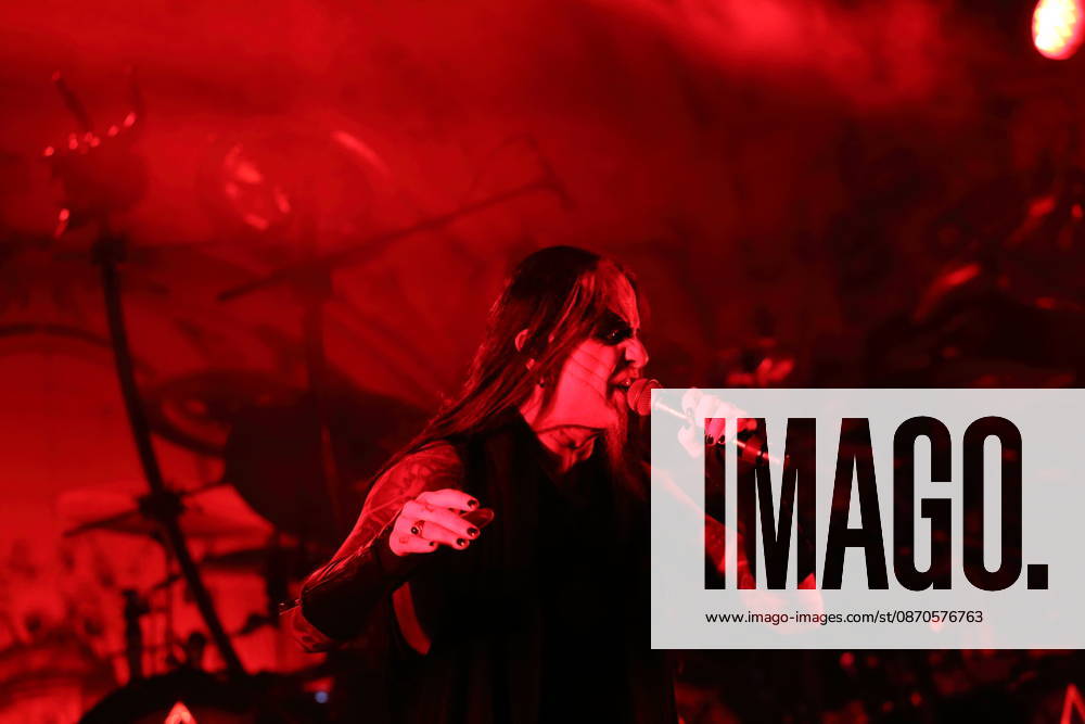 Stian Tomt Shagrath Thoresen of the band Dimmu Borgir at a concert at the Columbiahalle in Berlin, October 23, 2026 Behemoth Dimmu Borgir Concert Berlin