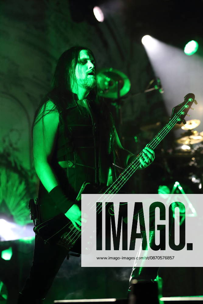 Victor Brandt of the band Dimmu Borgir at a concert at the Columbiahalle in Berlin, October 23, 2026 Behemoth Dimmu Borgir Concert Berlin