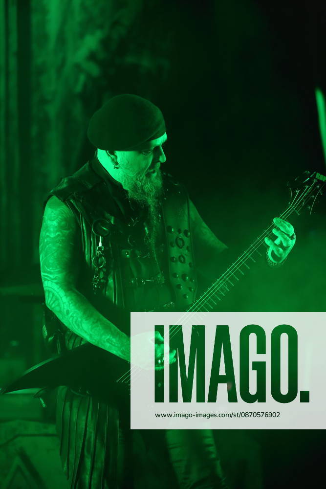 Sven Atle Erkekjetter Silenoz Kopperud of the band Dimmu Borgir at a concert at the Columbiahalle in Berlin, October 23, 2026 Behemoth Dimmu Borgir Concert Berlin