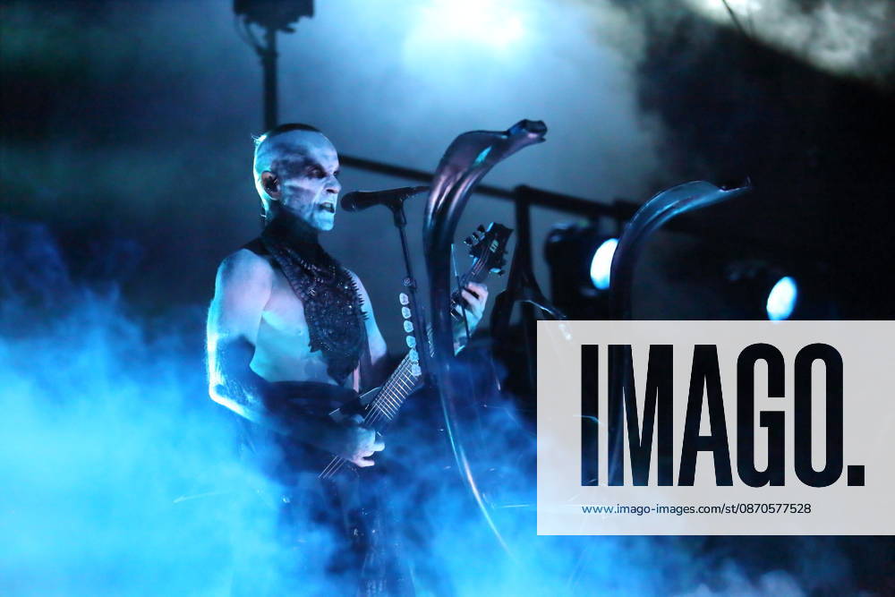 Adam Michal Nergal Darski of the band Behemoth at a concert at the Columbiahalle in Berlin, October 23, 2026 Behemoth Dimmu Borgir Concert Berlin