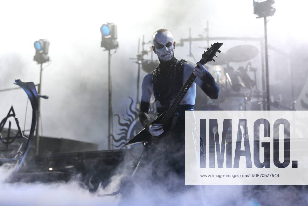 Adam Michal Nergal Darski of the band Behemoth at a concert at the Columbiahalle in Berlin, October 23, 2026 Behemoth Dimmu Borgir Concert Berlin