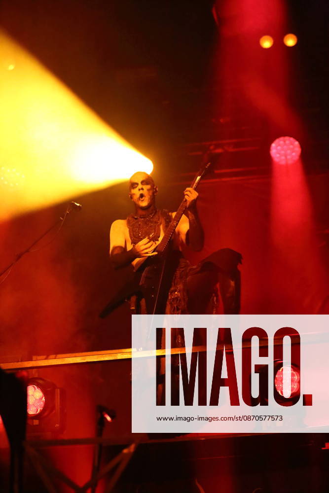 Adam Michal Nergal Darski of the band Behemoth at a concert at the Columbiahalle in Berlin, October 23, 2026 Behemoth Dimmu Borgir Concert Berlin
