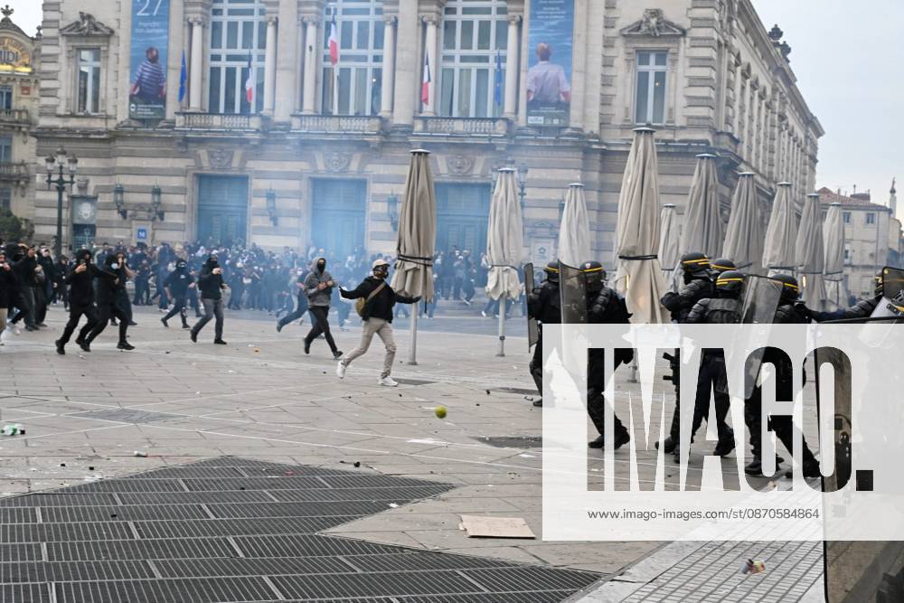 PROTESTS ON OCTOBER 24 PHOTOPQR LE MIDI LIBRE JEAN MICHEL MART MONTPELLIER 10 24 2026 MONTPELLIER 10 24 2026 PROTEST BANNED AT PLACE DE LA COMÉDIE France Oct. 24, 2026 Another day of protests this Saturday, and amid fears of renewed violence and looting, restrictions on freedom of movement and assembly have multiplied, drawing sharp criticism from civil liberties groups MONTPELLIER HERAULT France