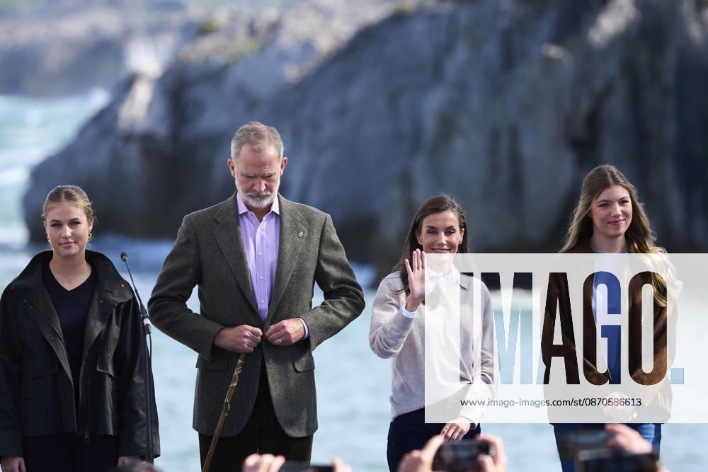 Oviedo Princess Leonor and Princess Sofia and Queen Letizia and King Felipe visited Llanes to present the Exemplary Town of Asturias 2026 award, which this year has been granted to the Santa Ana Fishermen’s Guild (Cofradía de Pescadores Santa Ana), in Llanes, Asturias. No Spain