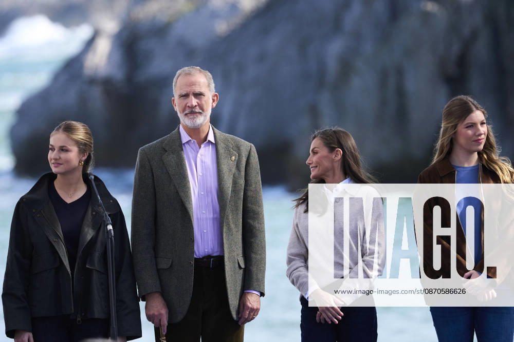 Oviedo Princess Leonor and Princess Sofia and Queen Letizia and King Felipe visited Llanes to present the Exemplary Town of Asturias 2026 award, which this year has been granted to the Santa Ana Fishermen’s Guild (Cofradía de Pescadores Santa Ana), in Llanes, Asturias. No Spain