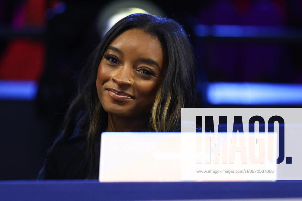 SIMONE BILES is seen during the Women s Uneven Bars final of the 54th Artistic Gymnastics World Championships at the Ahoy Arena in Rotterdam, Netherlands. Rotterdam Netherlands - ZUMAc179 20261024_zep_c179_128